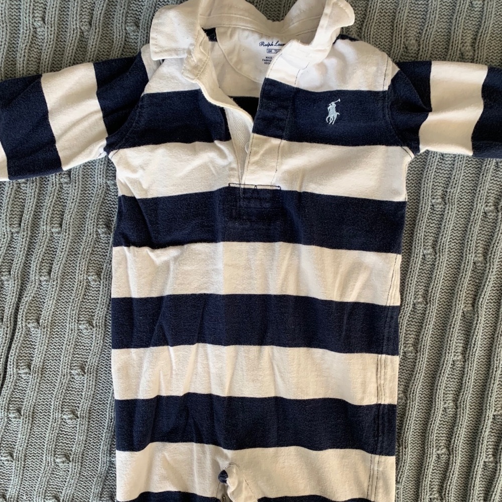 Baby Ralph Lauren rugby stripe body suit